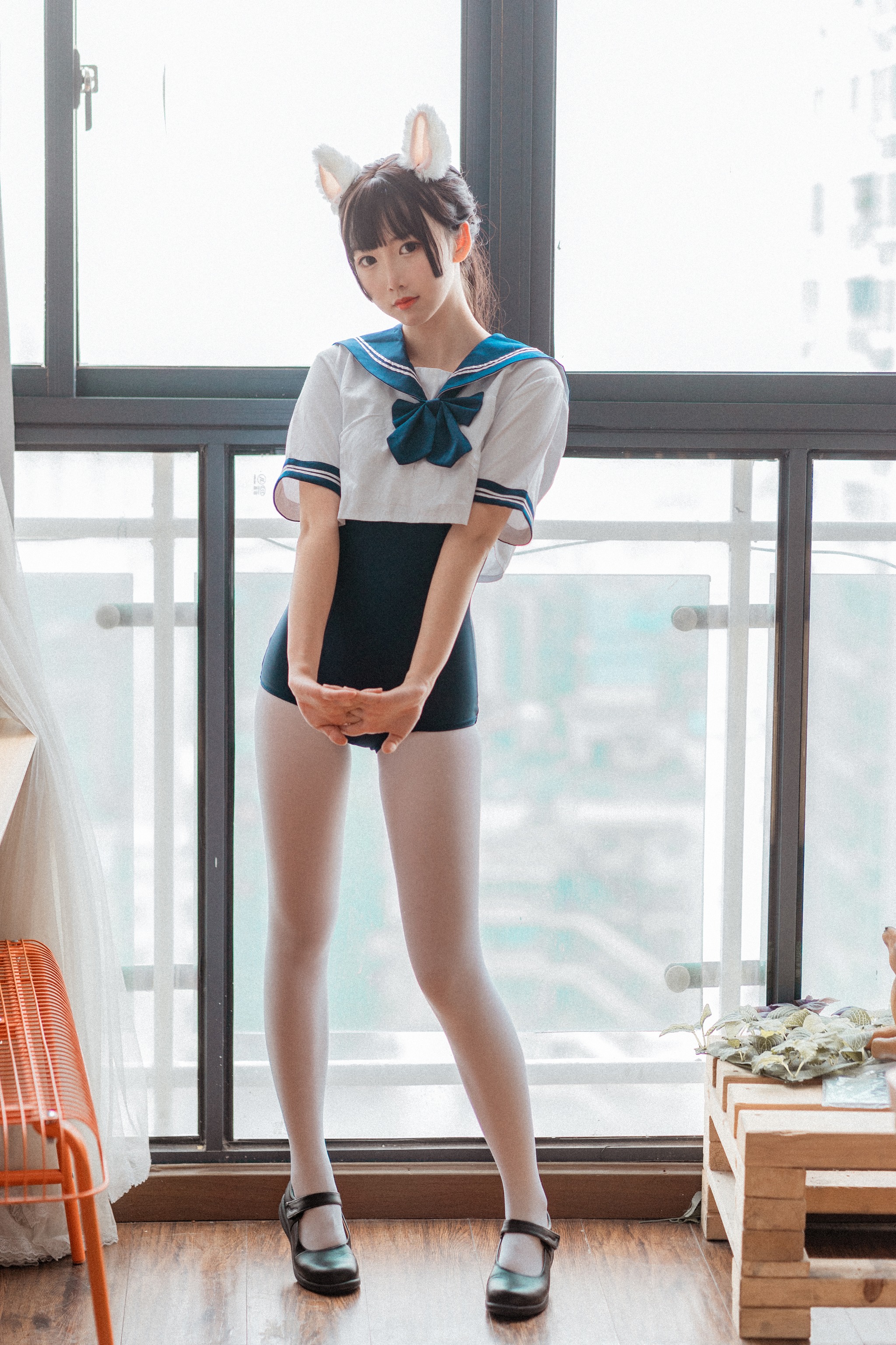 面饼仙儿 - NO.099 Coser面饼仙儿 水手服 死库水 [35P]-XikXak